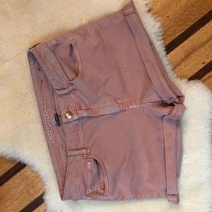 Rose Pink AE High Rise Shorts